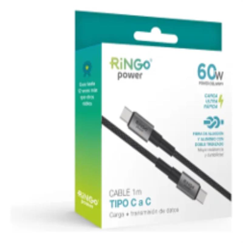 CABLE MALLADO 1M RINGO TIPO C - TIPO C